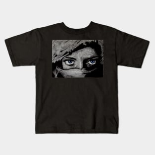 The Girl with blue eyes.......... Kids T-Shirt